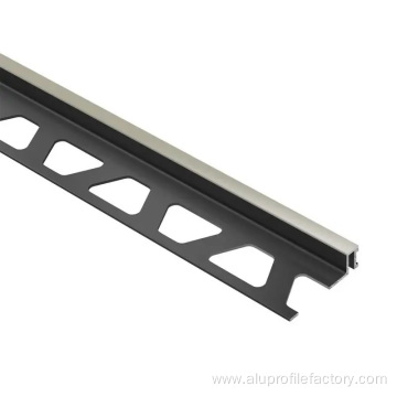 Decorative aluminum profiles for ceramic tile floors